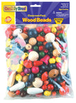 Wood Bead Assortment 1 lb Bag