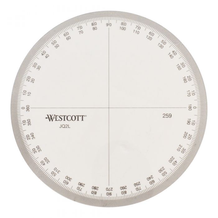 Pro Circle Instrument Full Circle Protractor Template