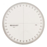 Westcott 4" 360° Circular Protractor Measuring Tool (259)