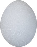 Polystyrene Foam Egg, 2.3" x 2.7", White, 4/PK