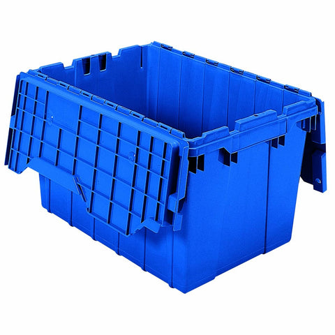 Attached Lid Container Blue