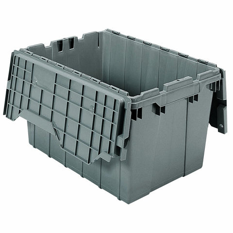 Attached Lid Container Grey