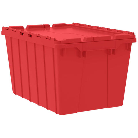 Attached Lid Containers Red
