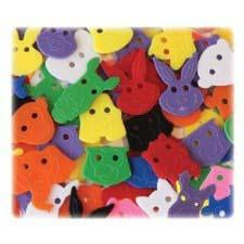 Animal Face Buttons 70 Pieces