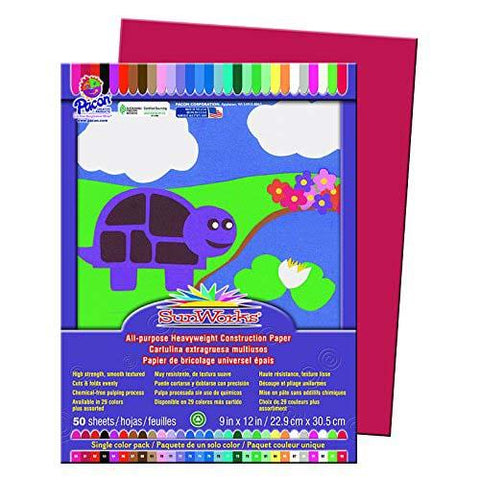 Construction Paper 9x12 Red 50 Sheets