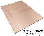 3" x 4" Single Sided Copper Board, FR-4 Fiber Glass